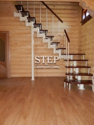 г-образные лестницы деревянные